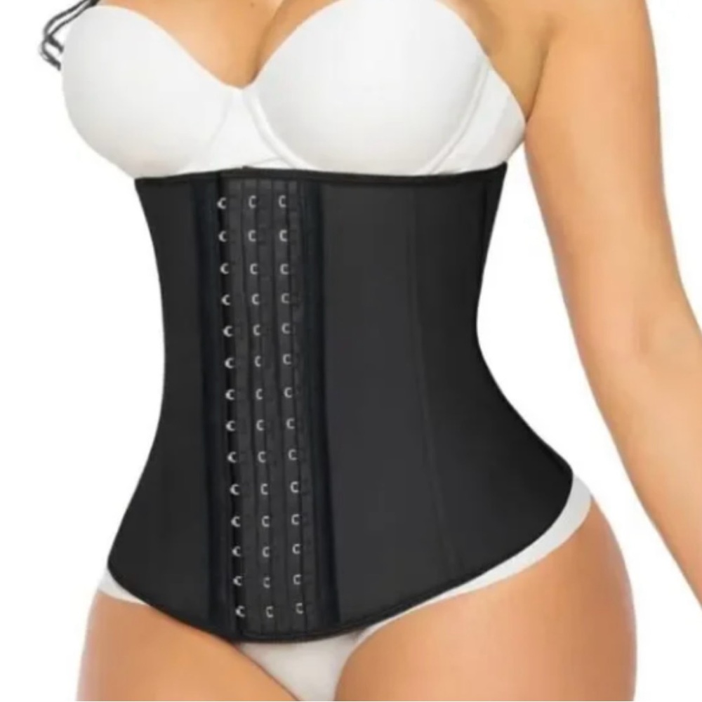 YIANNA Black Corset Size L Whimsigoth Grunge Renaissance Waist Trainer Festival